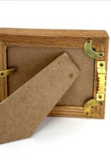 Bunyaad Pakistan CAN 213120 Natural Red Oak Wood Frame - Gift Enclosure