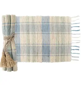 Balizen Vetiver Bluebell Plaid Placemats