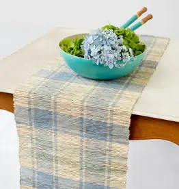 Balizen Vetiver Runner (Bluebell Plaid)