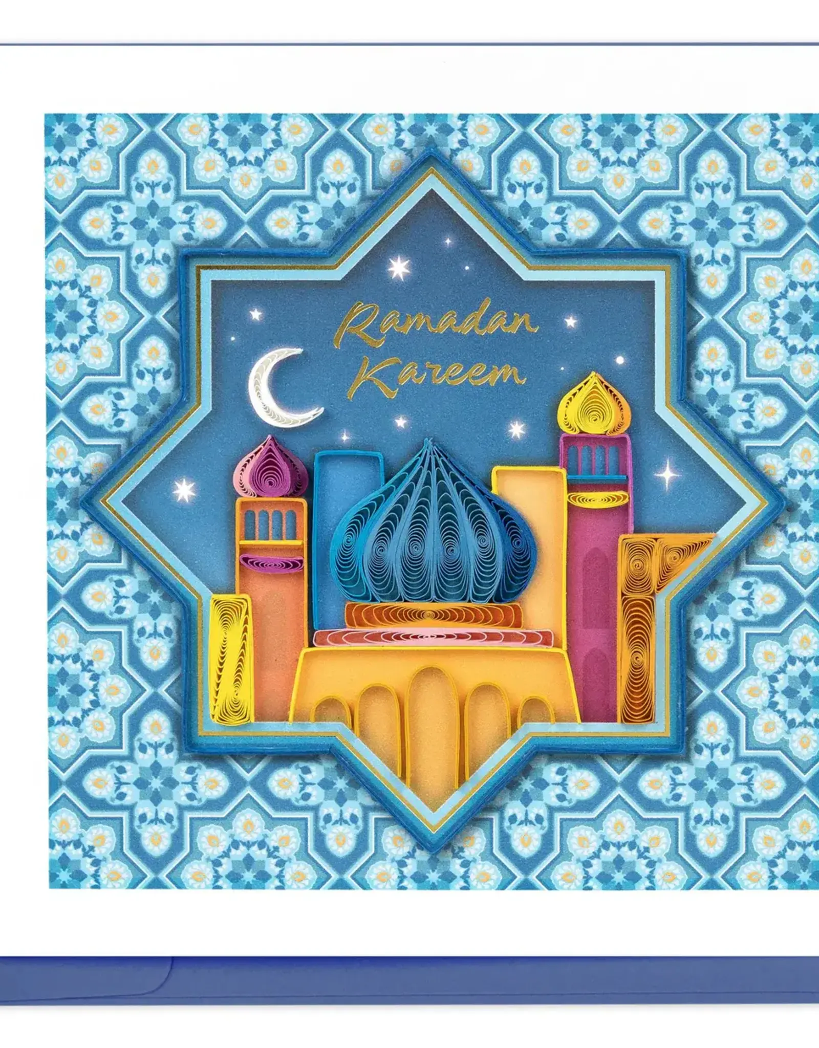 Quilling Card Quilled Ramadan Mosaic Skyline Greeting Card