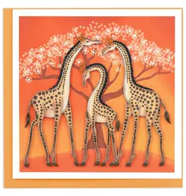 Quilling Card Quilled Tinga Tinga Giraffes Greeting Card
