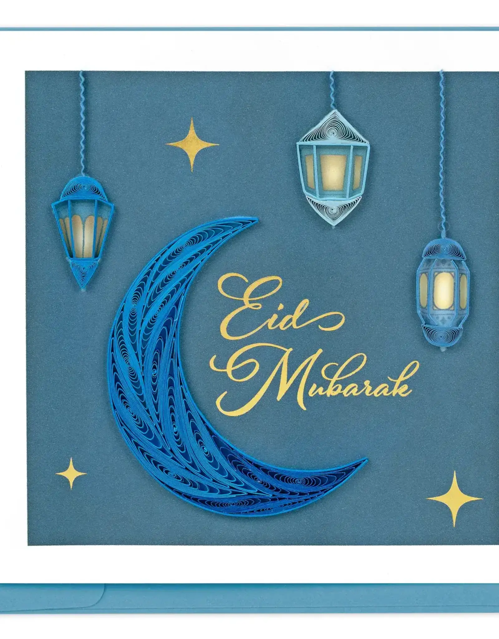 Quilling Card Quilled Moon Eid Mubarak Greeting Card