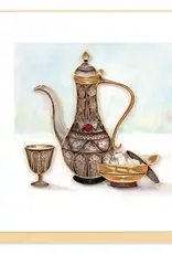 Quilling Card Quilled Arabian Tea Pot Greeting Card