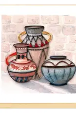 Quilling Card Quilled Traditional African Pottery Greeting Card