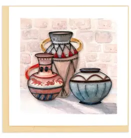 Quilling Card Quilled Traditional African Pottery Greeting Card