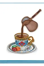 Quilling Card Quilled Turkish Coffee Greeting Card