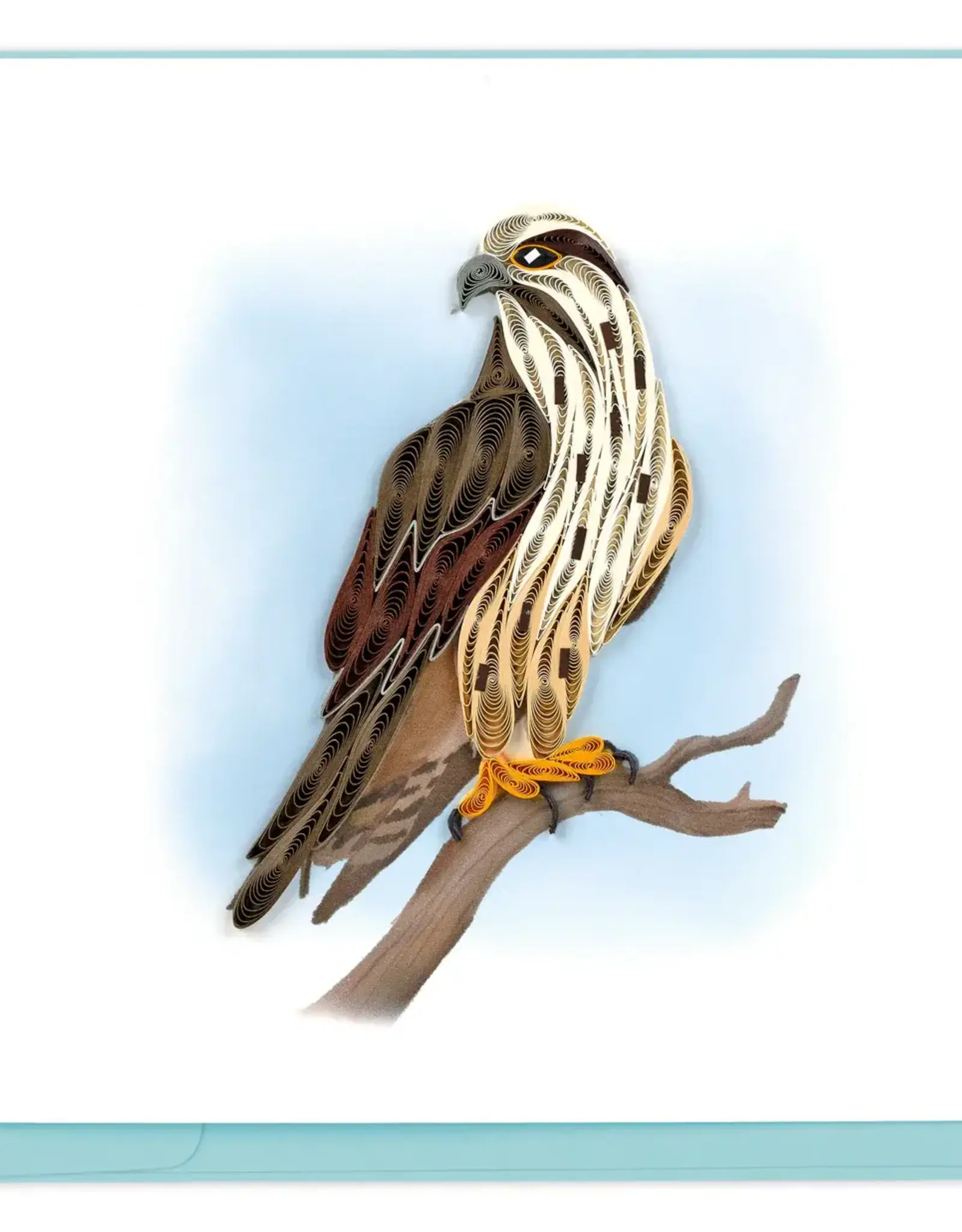 Quilling Card Quilled Saker Falcon Greeting Card