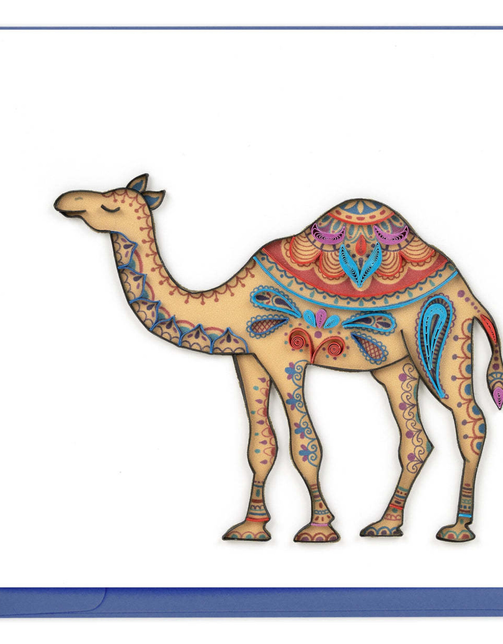 Quilling Card Quilled Decorated Camel Greeting Card