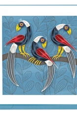 Quilling Card Quilled Tinga Tinga Birds Greeting Card