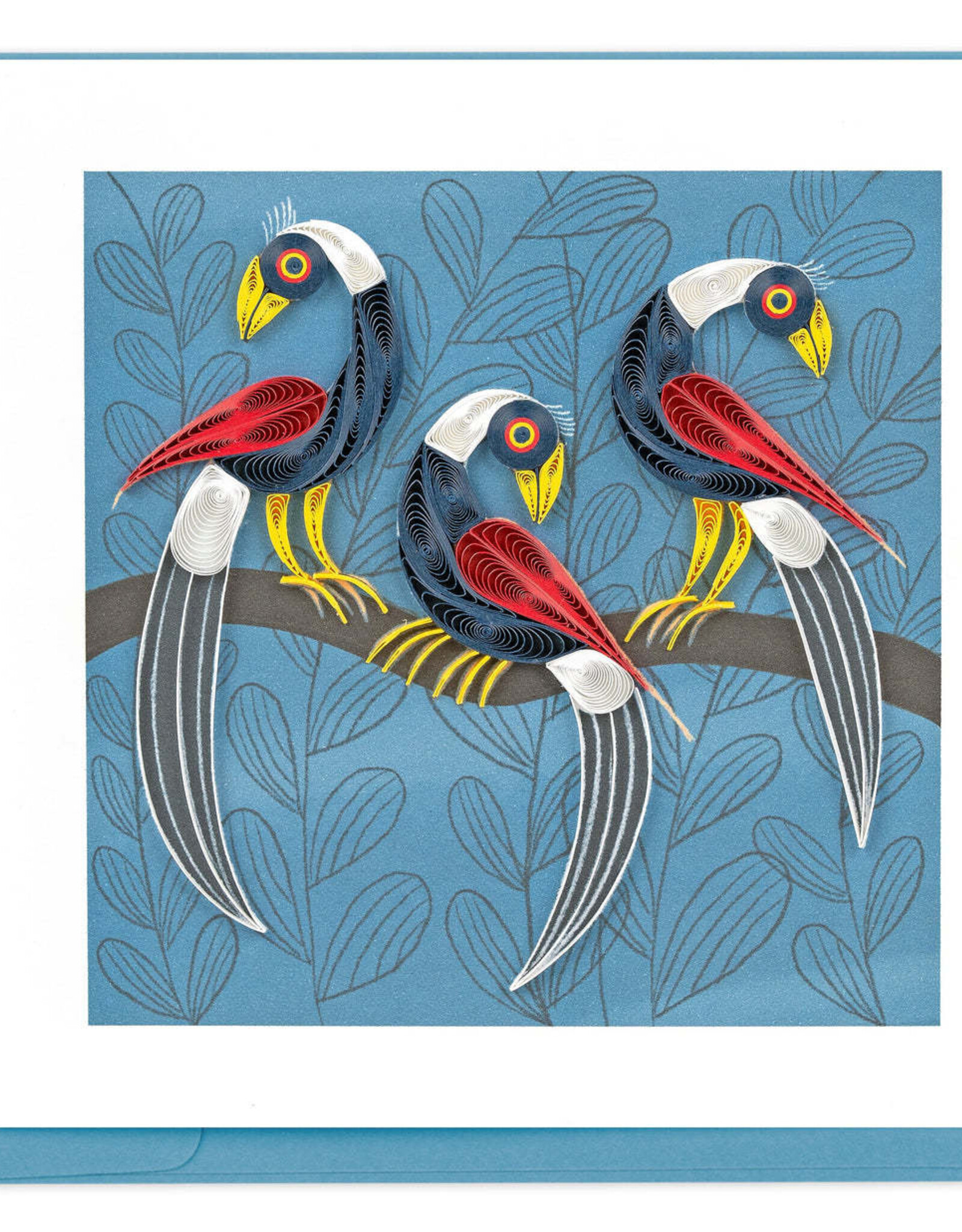 Quilling Card Quilled Tinga Tinga Birds Greeting Card