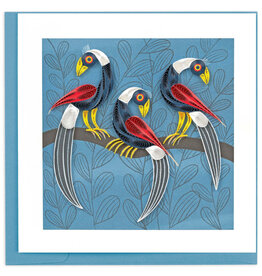 Quilling Card Quilled Tinga Tinga Birds Greeting Card