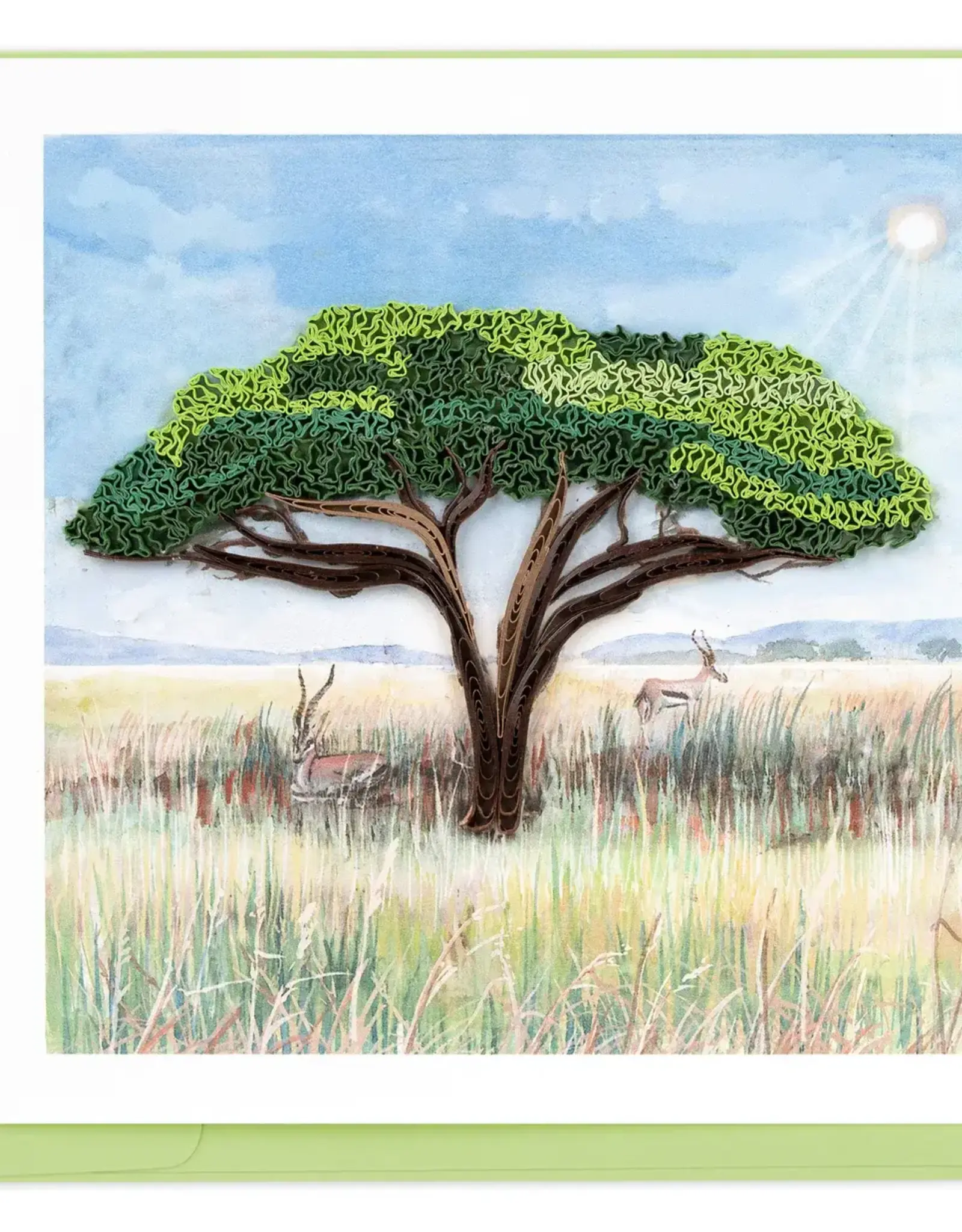 Quilling Card Quilled Acacia Tree Greeting Card