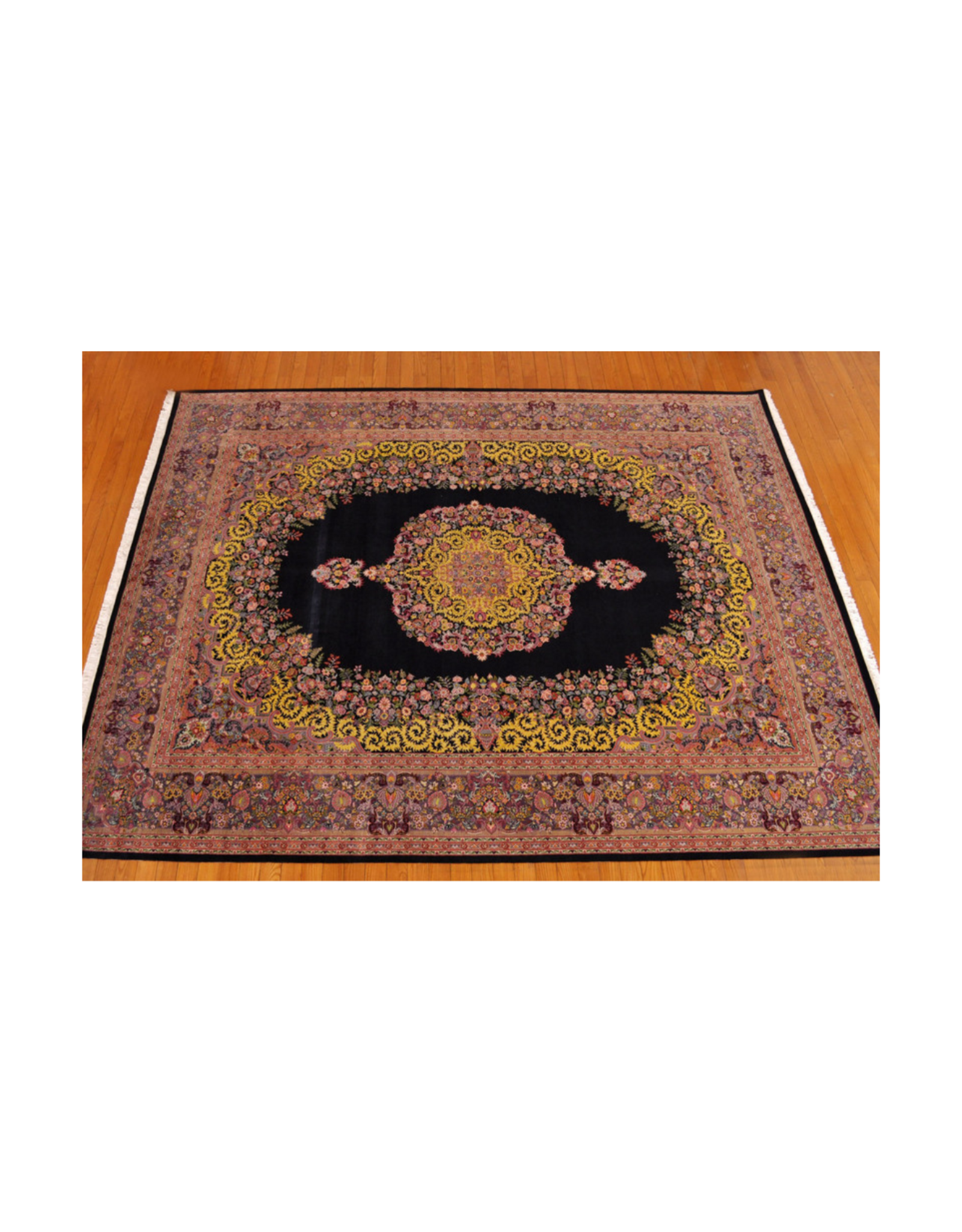 Bunyaad Pakistan 2150853  Blue Kashan  9.1 X 12.2