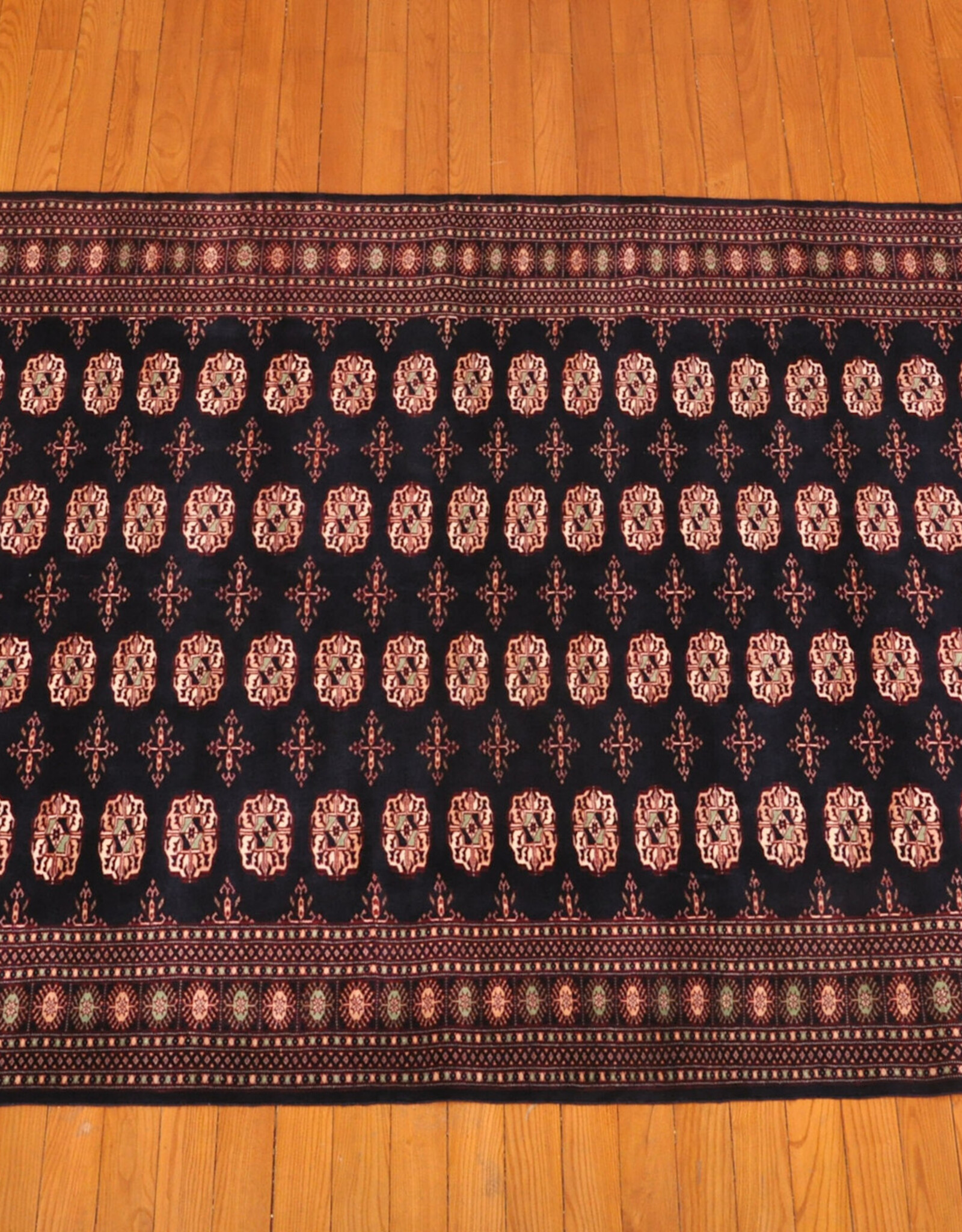 Bunyaad Pakistan 2141204  Blue Morrie Gola  6.0 X 9.3