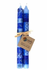 Thumbprint Artifacts Hand Painted Dinner Pair Candles - Feruzi Design