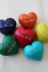 Venture Imports Word Hearts Colorful- You Rock