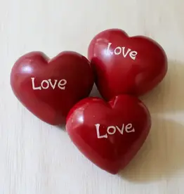 Venture Imports Large Red Love Hearts