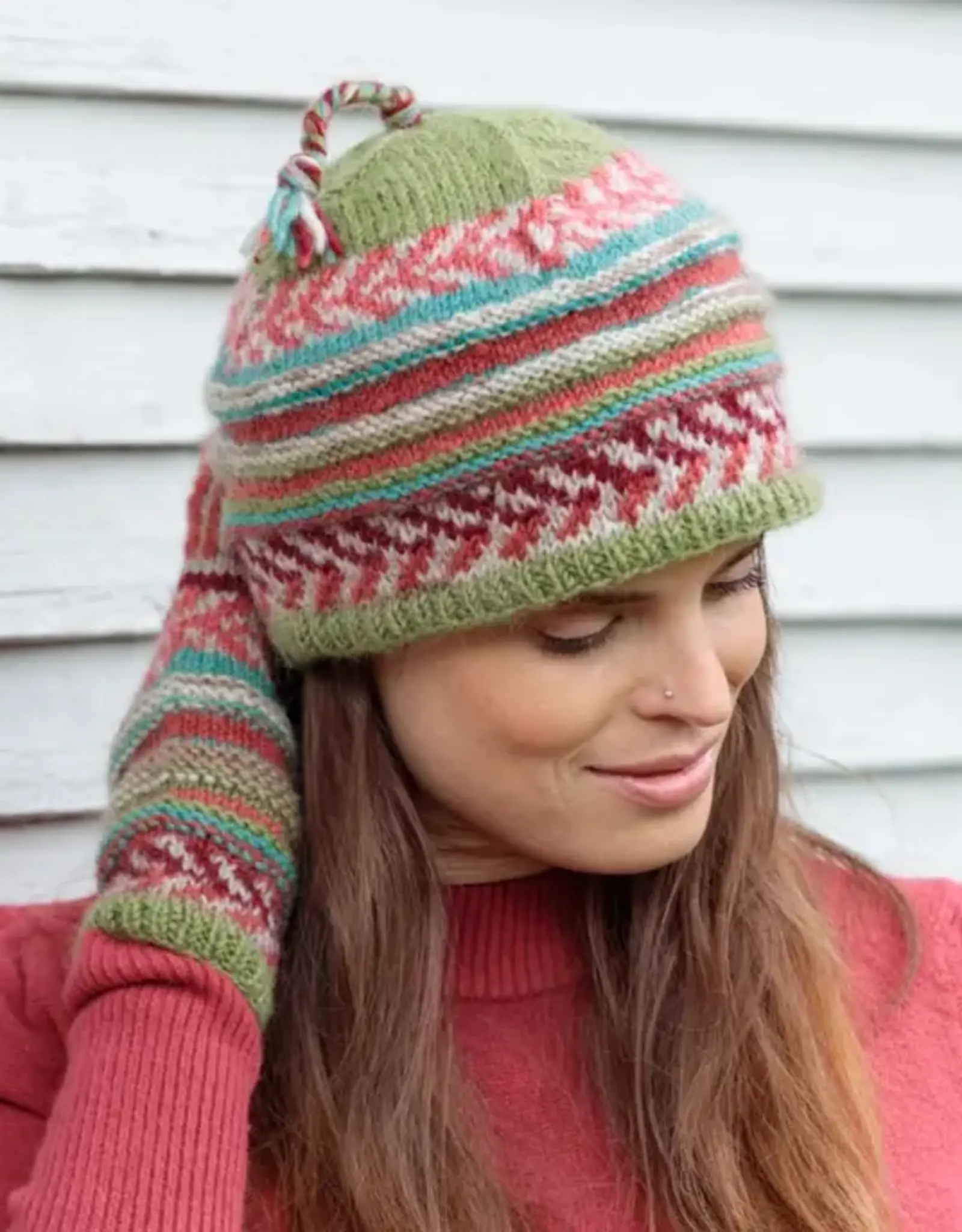 Lost Horizons Nina Wool Braid Beanie (Clay)