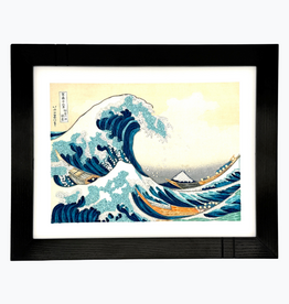 Quilling Card Quilled Great Wave, Hokusai Wall Art (15 in. X 11in)  and Frame