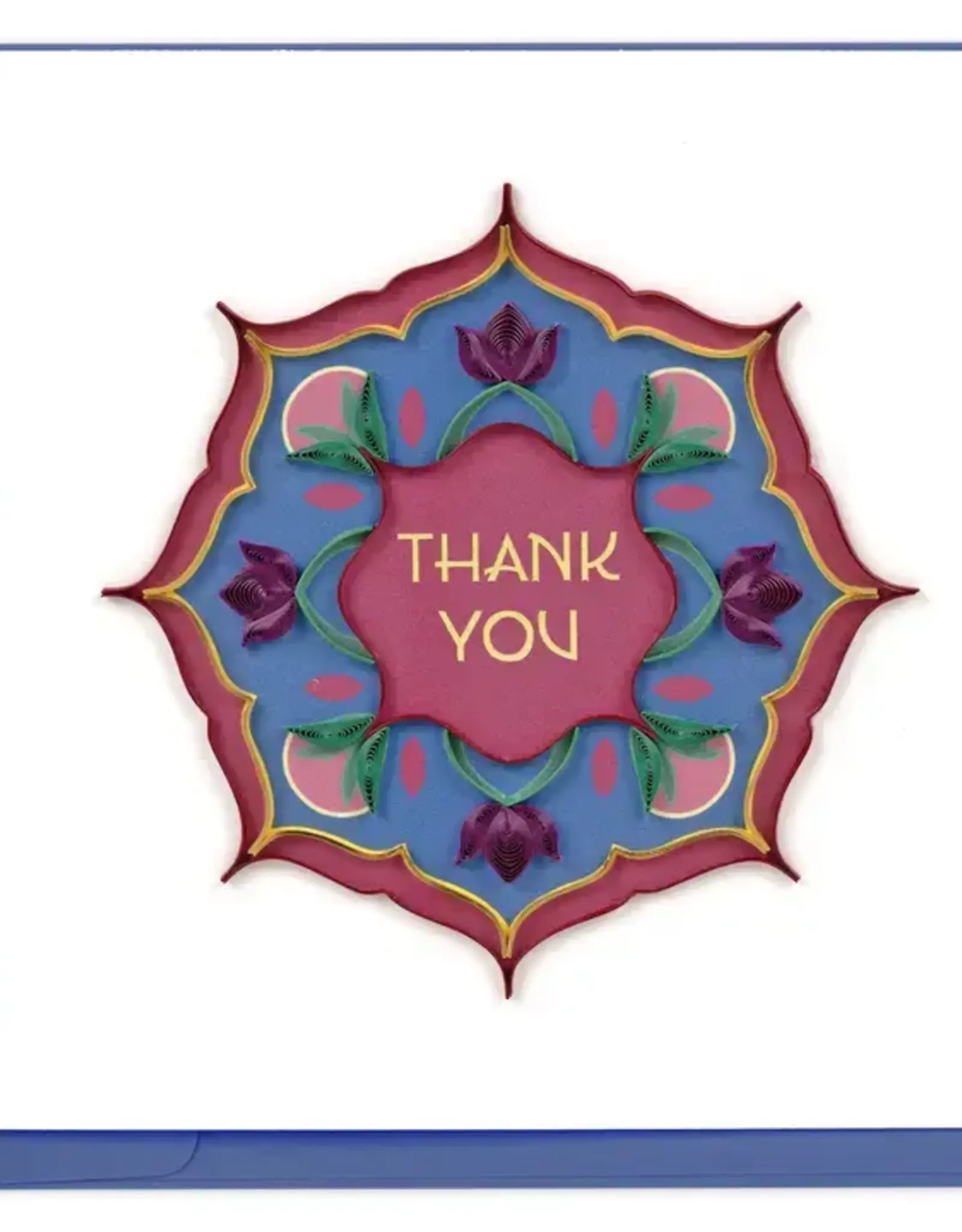Quilling Card Quilled Radiating Floral Thank You Card