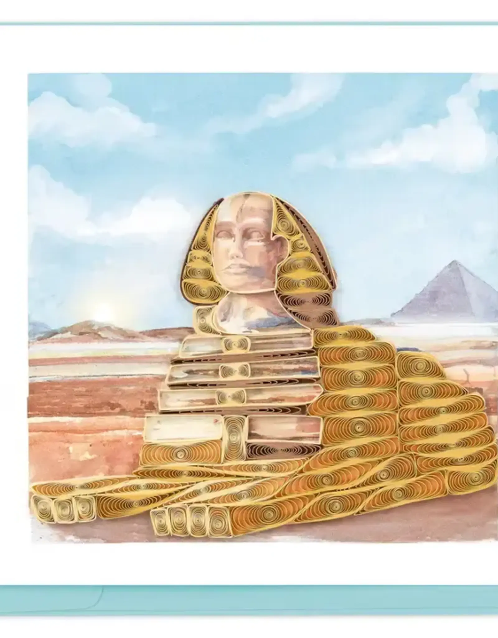 Quilling Card Quilled Great Sphinx of Giza Greeting Card