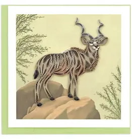 Quilling Card Quilled Greater Kudu Antelope Greeting Card