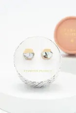 Starfish Project White Turquoise Canopy Stud Earrings