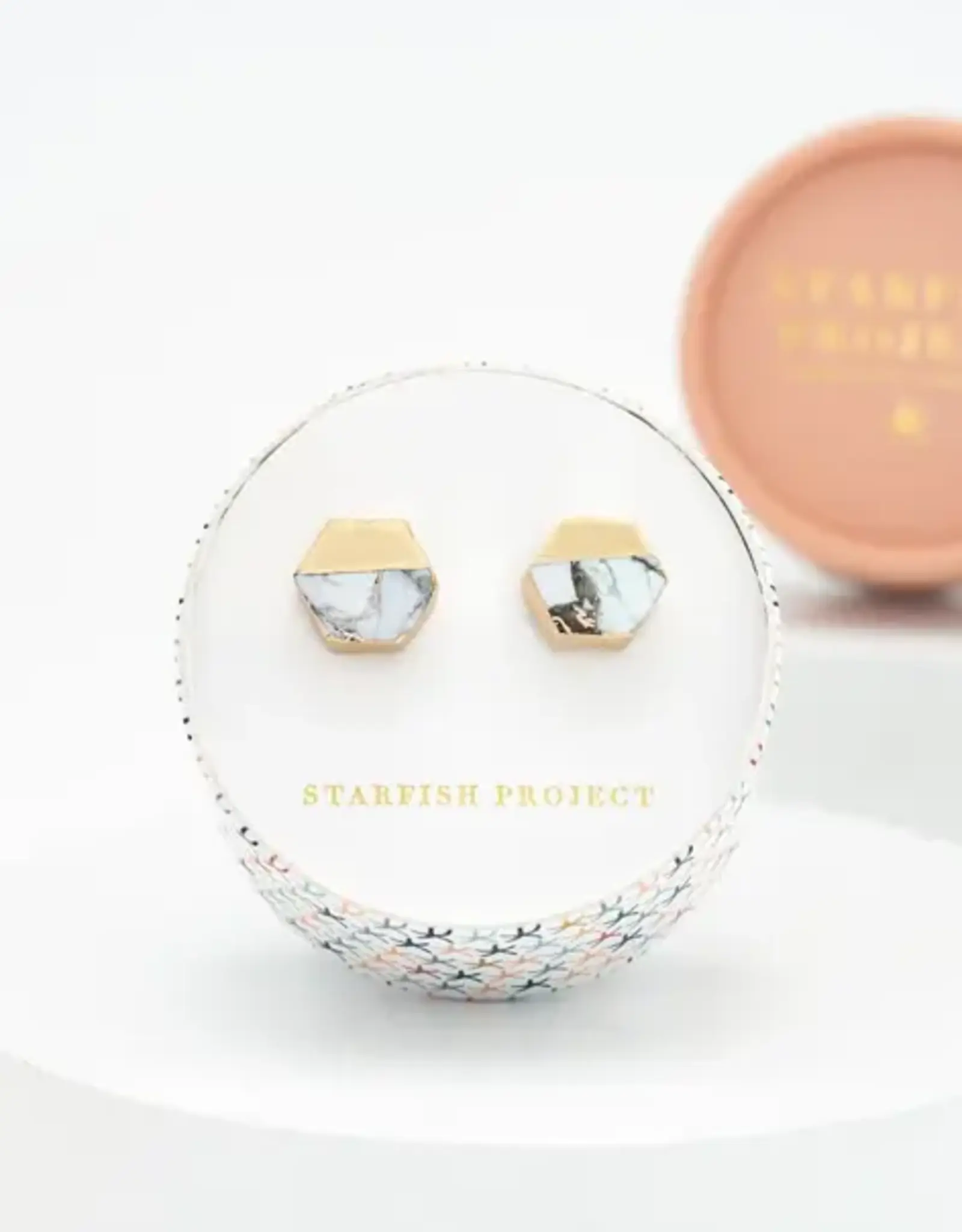 Starfish Project White Turquoise Canopy Stud Earrings