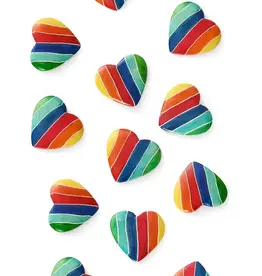 Swahili African Modern Flat Rainbow Keepsake Hearts