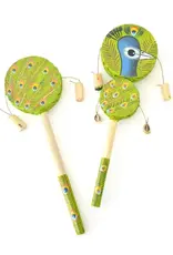 Swahili African Modern Peacock Spin Drums