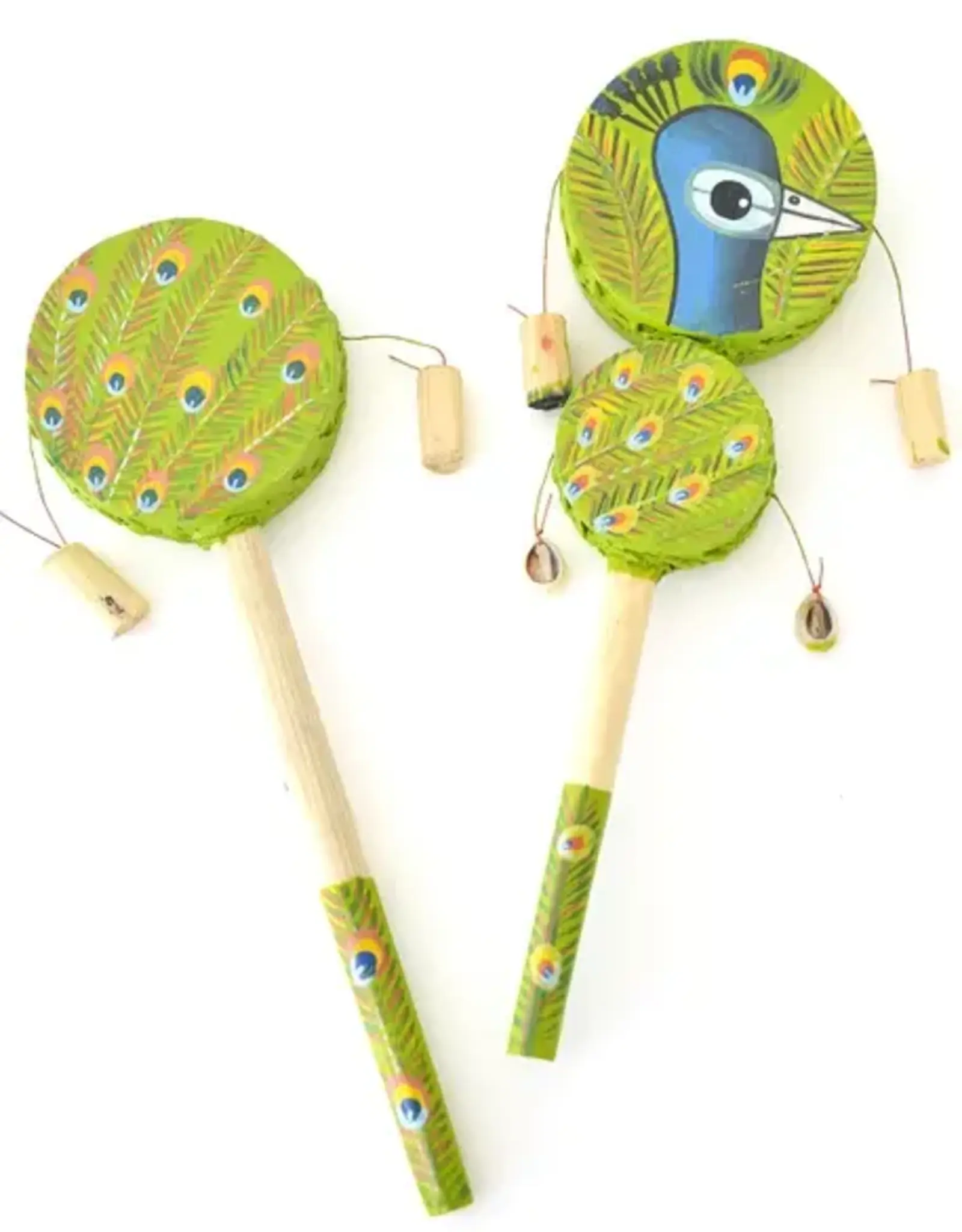 Swahili African Modern Peacock Spin Drums
