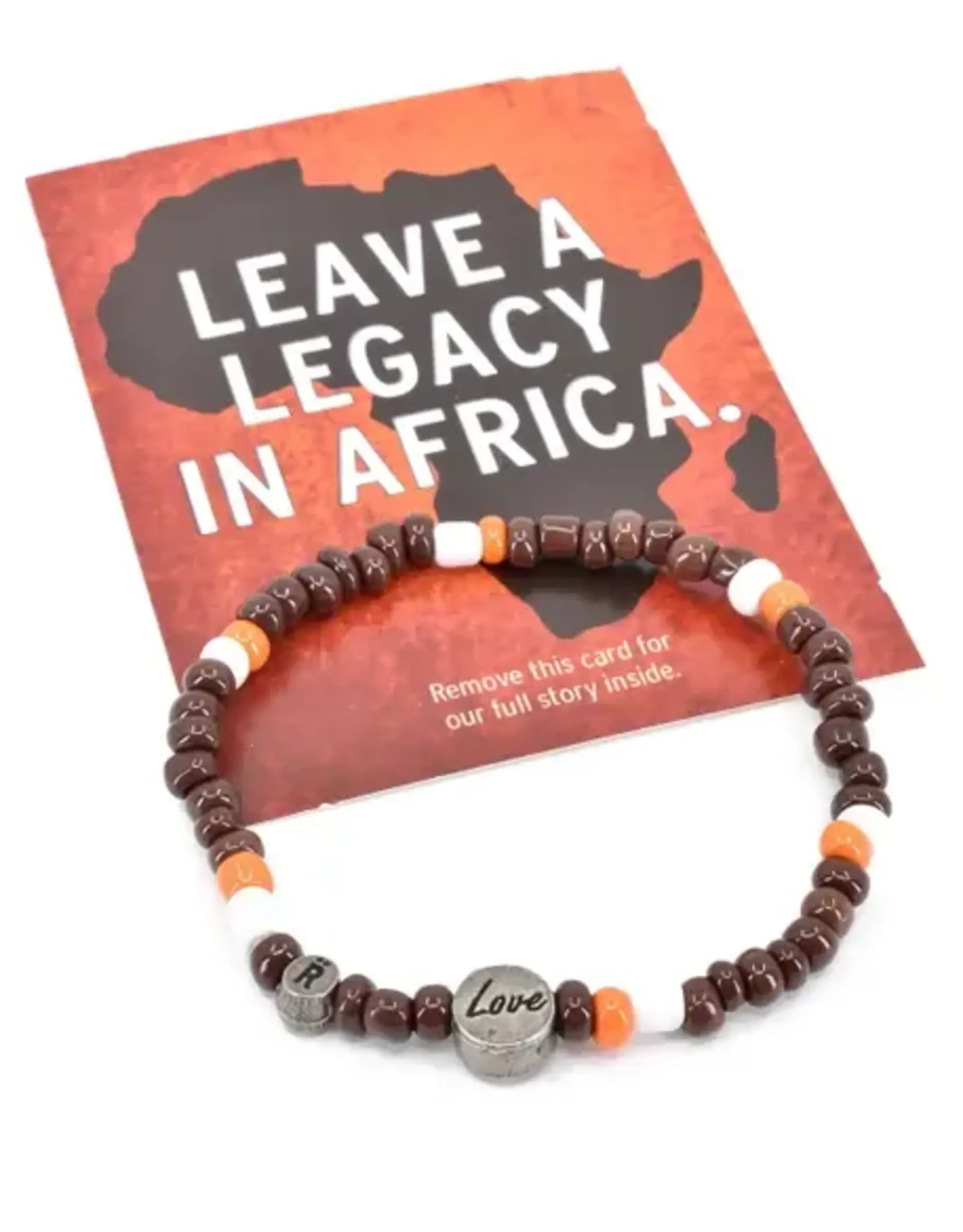 Swahili African Modern Leave a Legacy in Africa Relate Cause Bracelet