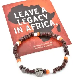 Swahili African Modern Leave a Legacy in Africa Relate Cause Bracelet