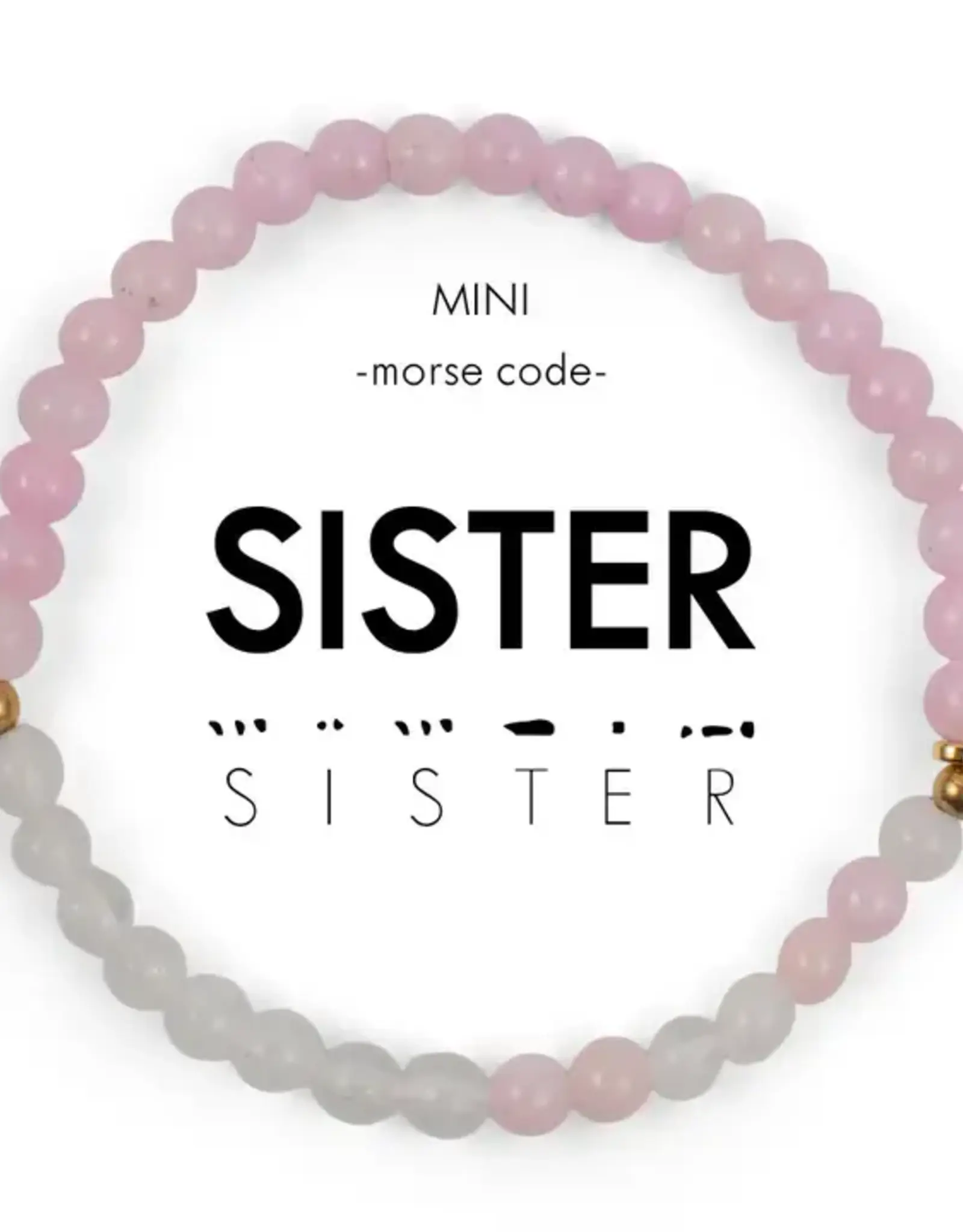 EthicGoods Mini Morse Code Bracelet: Sister