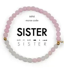 EthicGoods Mini Morse Code Bracelet: Sister