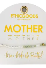 EthicGoods 3mm Morse Code Mother (Pearl & Stone)
