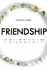 EthicGoods Morse Code Bracelet: Friendship (Jasper & Marble)