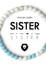 EthicGoods Morse Code Bracelet: Sorority Sister (Alpha Delta Pi)