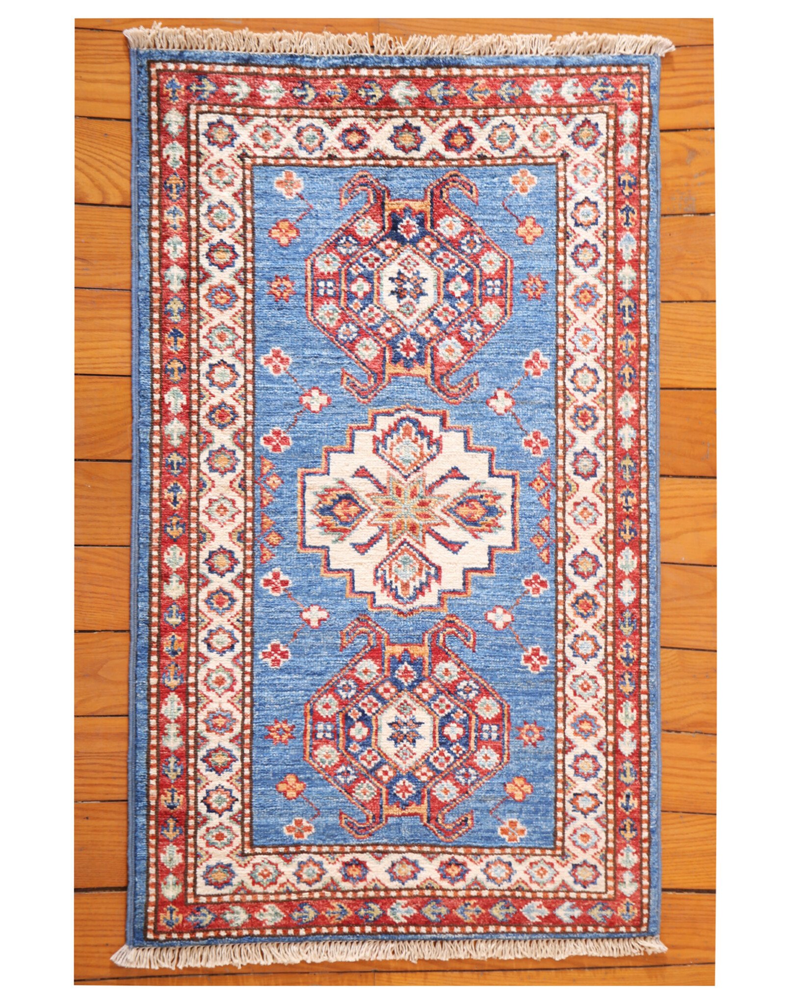 Bunyaad Pakistan 2230791  Blue Kazak  2.1 X 3.0