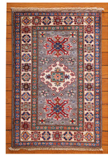 Bunyaad Pakistan 2230784  Gray Kazak  2.2 X 3.0