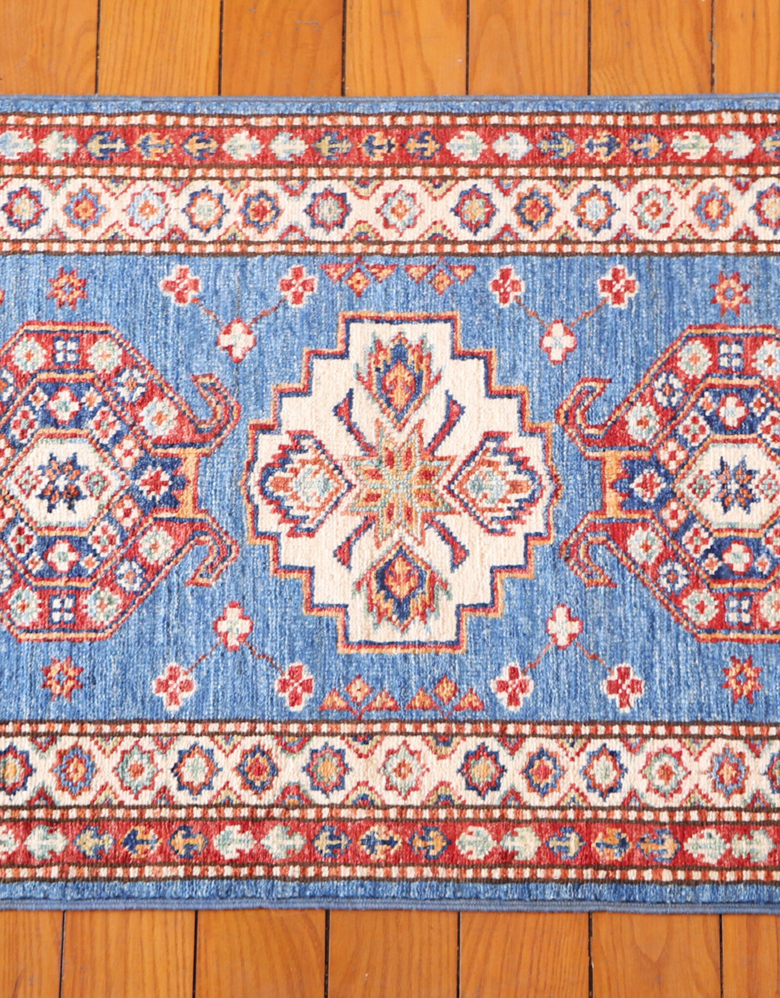 Bunyaad Pakistan 2230792  Blue Kazak  2.0 X 3.0