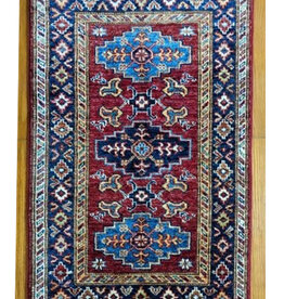 Bunyaad Pakistan 2241027  Red Kazak  1.11 X 3.0