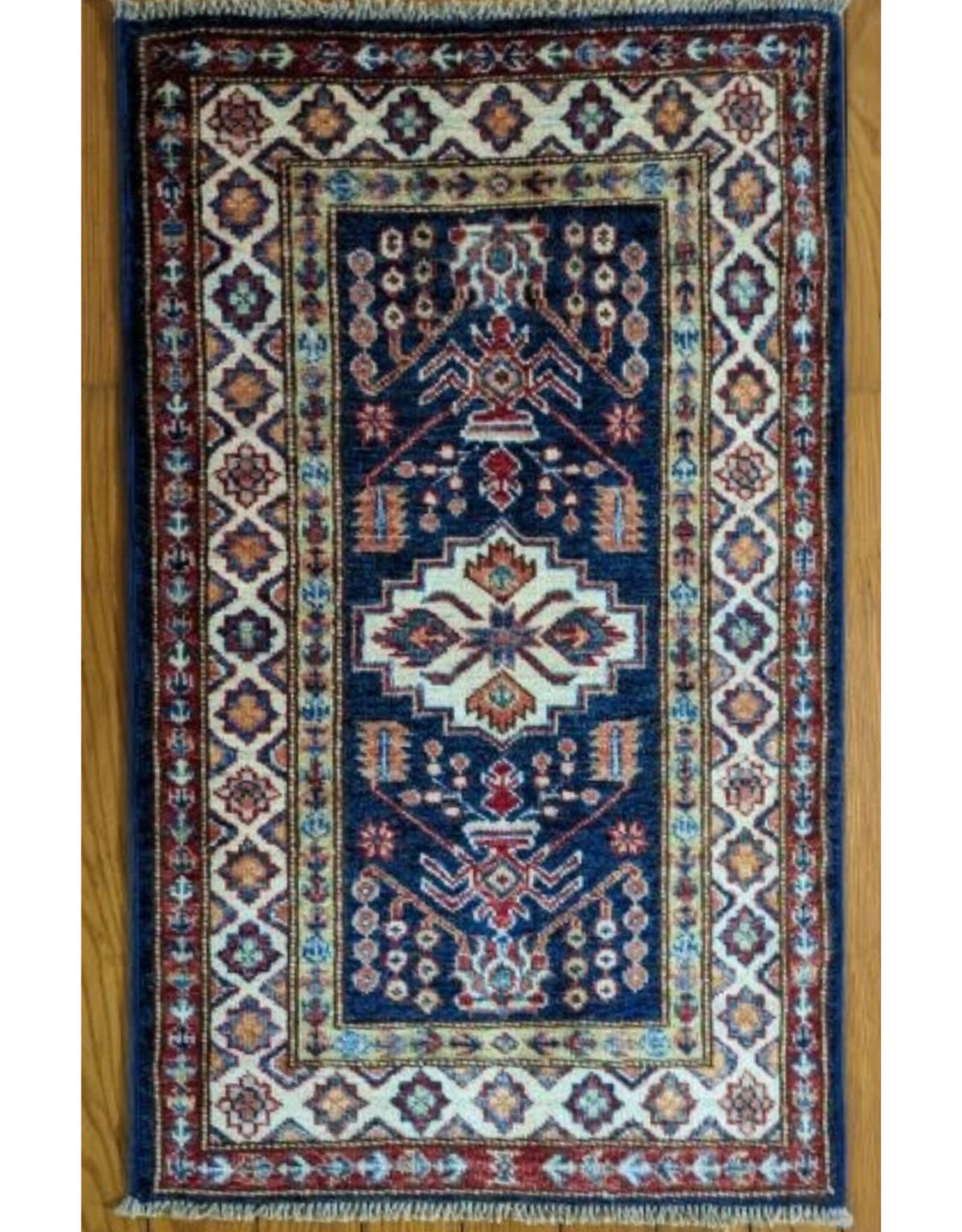 Bunyaad Pakistan 2241028  Blue Kazak  2.0 X 3.1