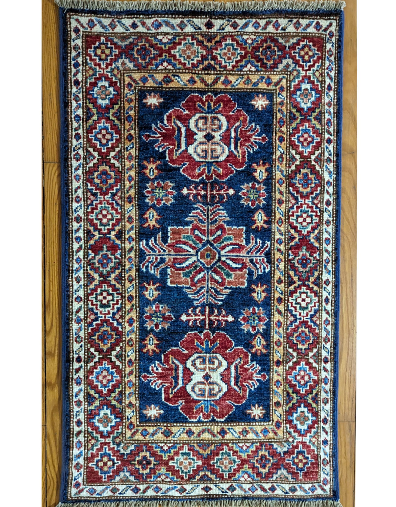 Bunyaad Pakistan 2241029  Blue Kazak  2.0 X 3.3