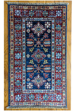 Bunyaad Pakistan 2241030  Blue Kazak  2.0 X 3.0