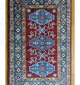 Bunyaad Pakistan 2241031  Red Kazak  2.2 X 3.0