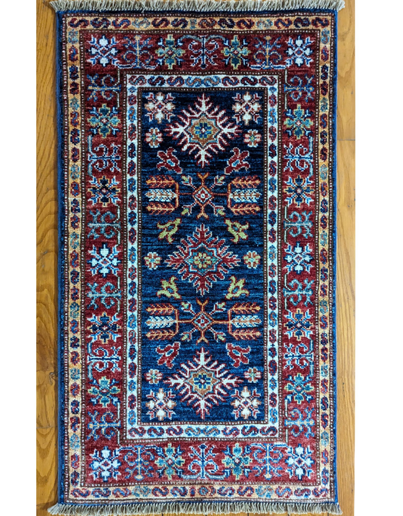 Bunyaad Pakistan 2241034  Blue Kazak  2.0 X 3.0