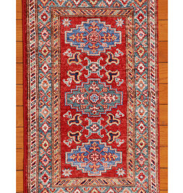 Bunyaad Pakistan 2241037  Red Kazak  2.0 X 3.1