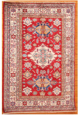 Bunyaad Pakistan 2200174  Red Kazak  4.0 X 5.6