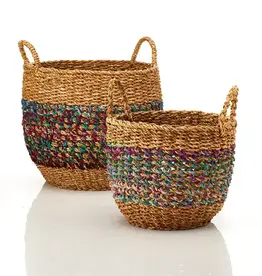 Serrv Large Sari Hogla Basket